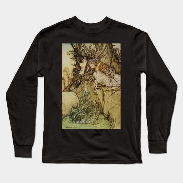 The Magic Cup - Arthur Rackham Long Sleeve T-Shirt by forgottenbeauty